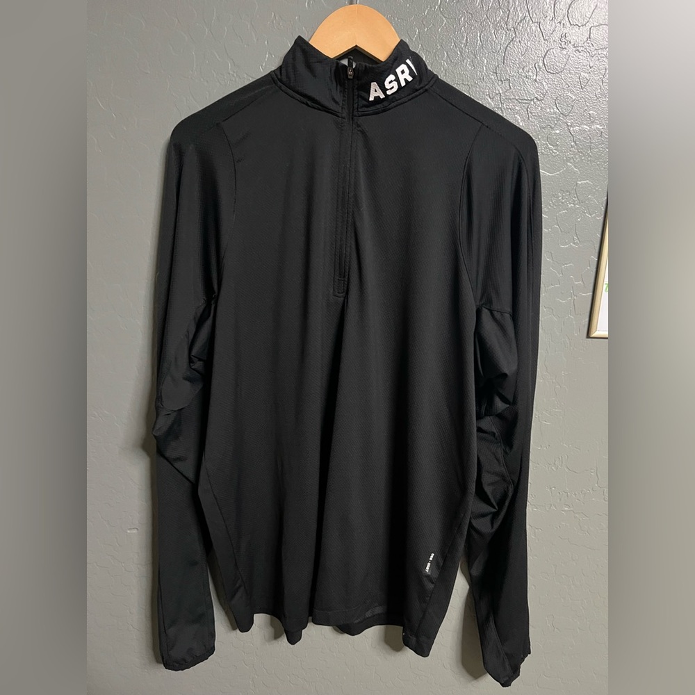 ASRV Men's Sweatshirt Large Black 1/4 Zip DSG-0587